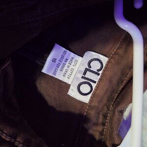 Clio Brown Button-up Jacket